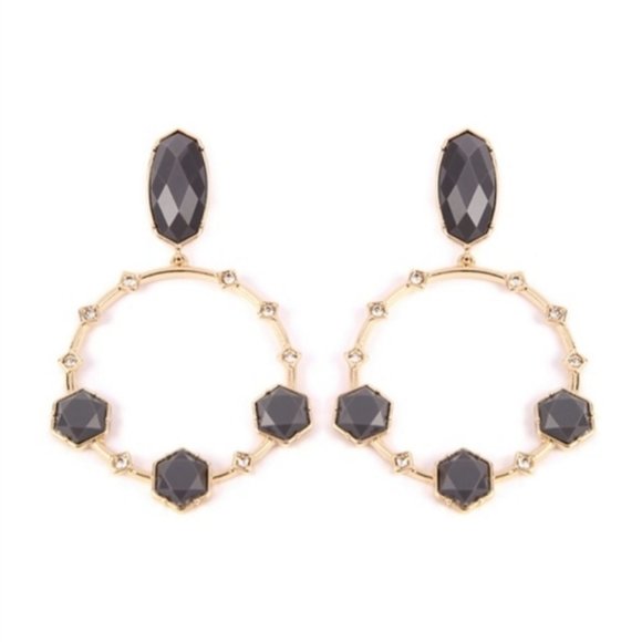 02698 Hoop Drop Earrings - Picture 4 of 6